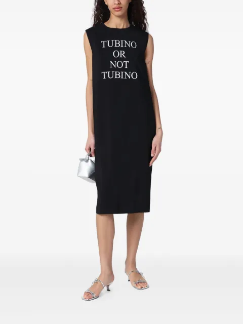 Moschino Tubino Or Not Tubino midi dress