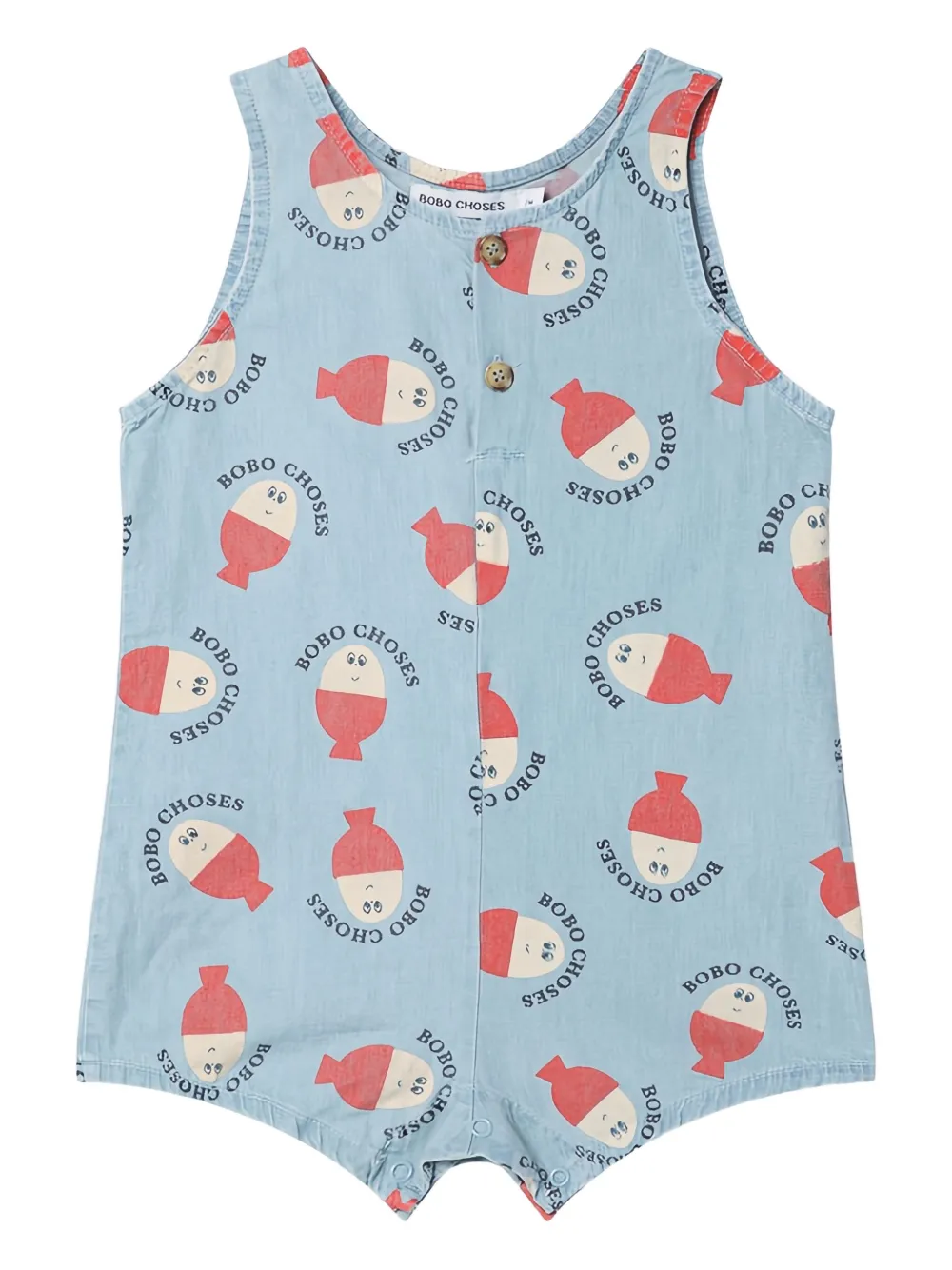 Bobo Choses Playsuit van spijkerstof Blauw