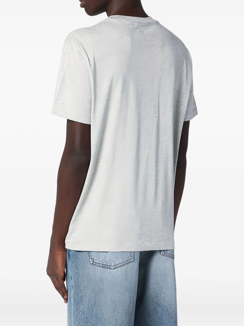 AMI Paris T-shirt van biologisch katoen Grijs