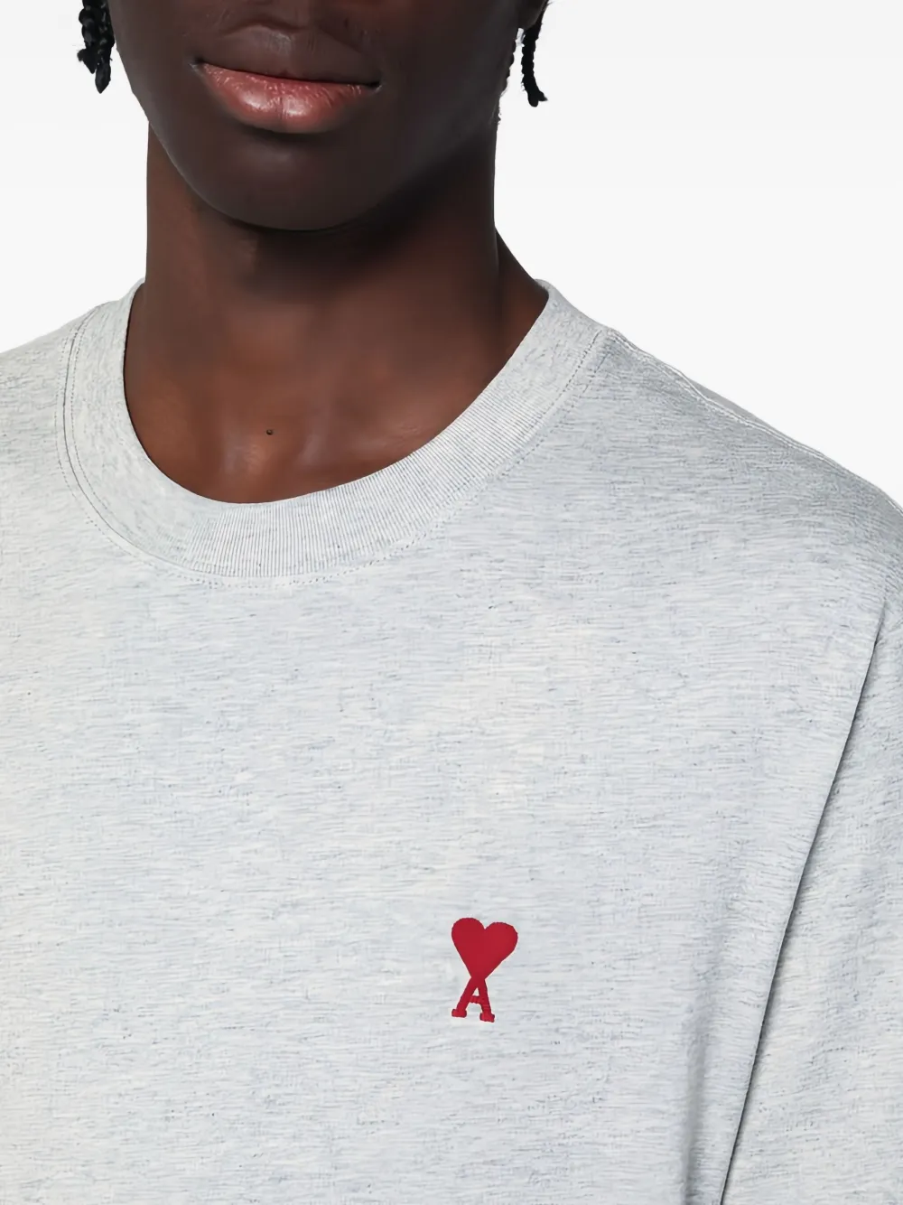 AMI Paris T-shirt van biologisch katoen Grijs