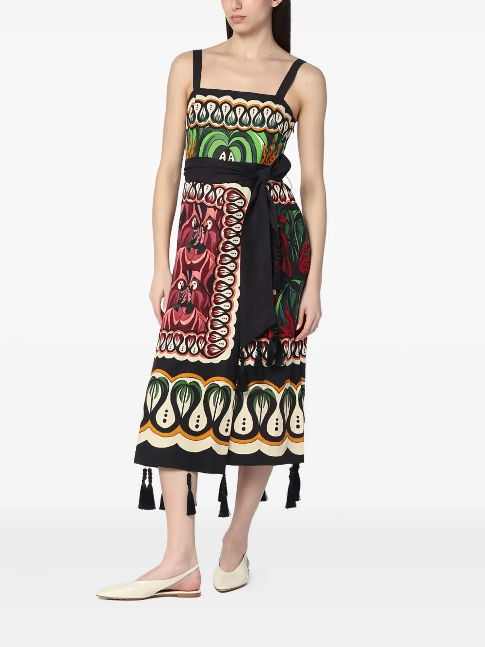 FARM Rio Coconut Tree Flow jurk - Zwart