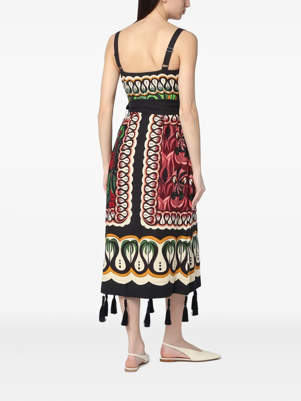 FARM Rio Coconut Tree Flow jurk Zwart
