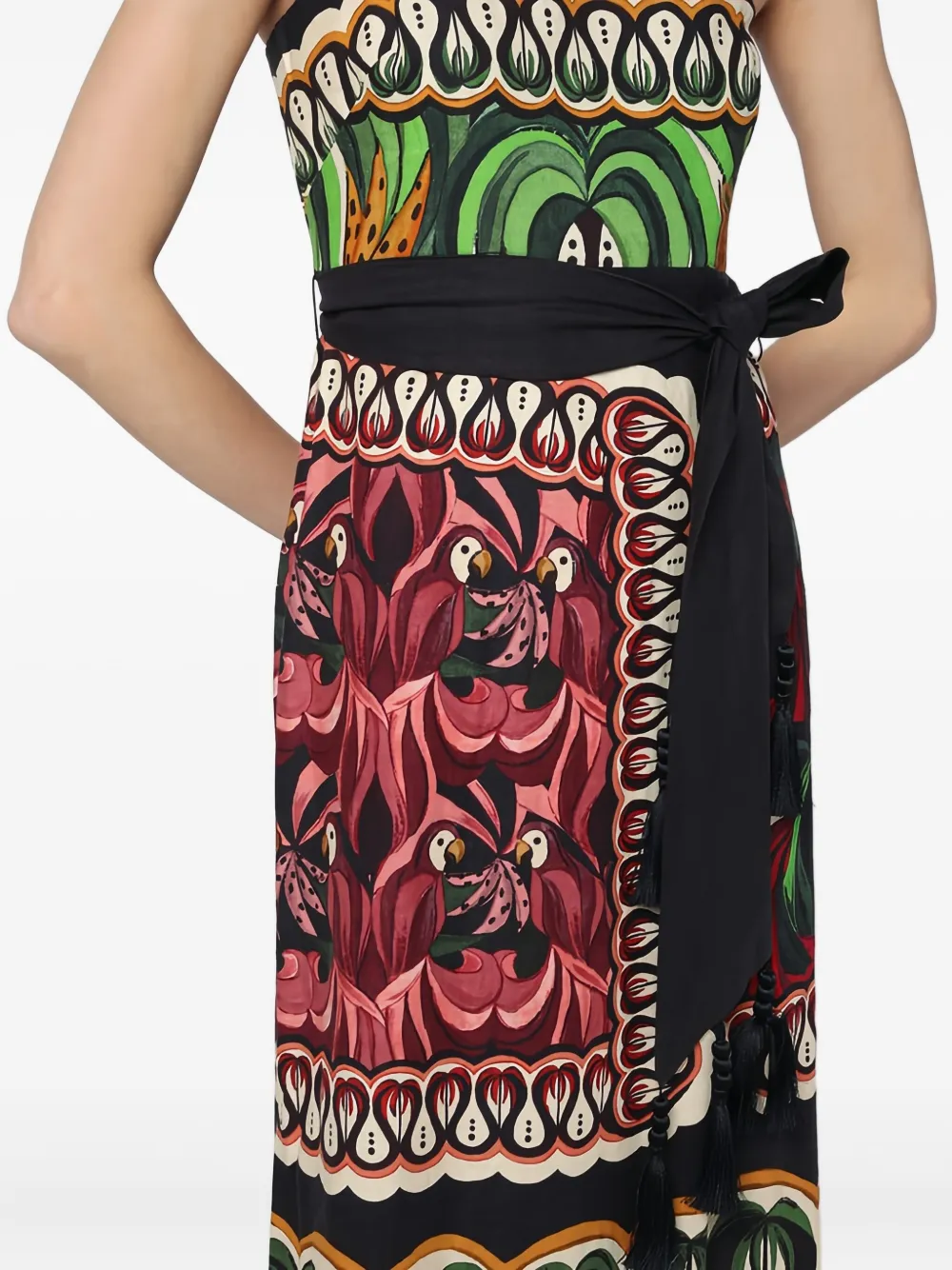 FARM Rio Coconut Tree Flow jurk Zwart
