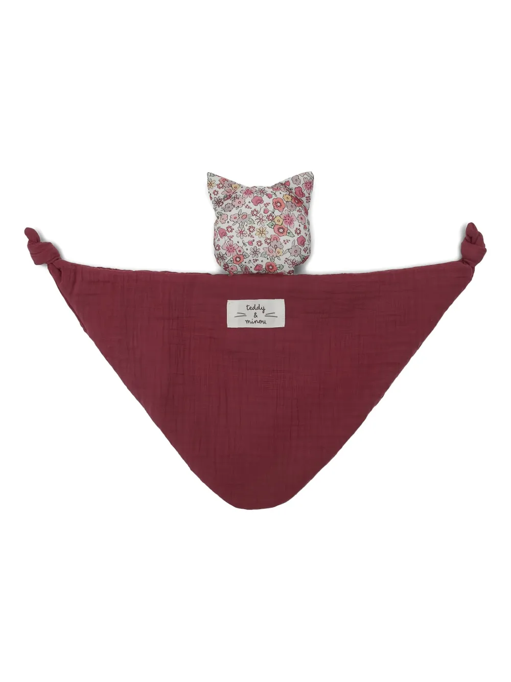 TEDDY & MINOU Dekbed met bloe print en kat Rood