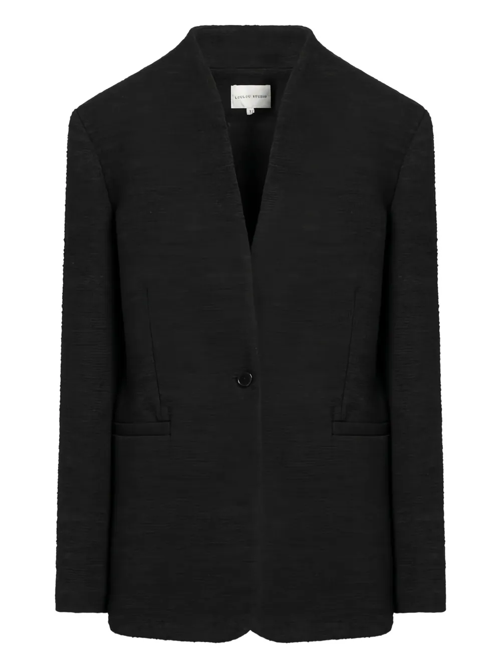Loulou De Saison Single-breasted Blazer In Black