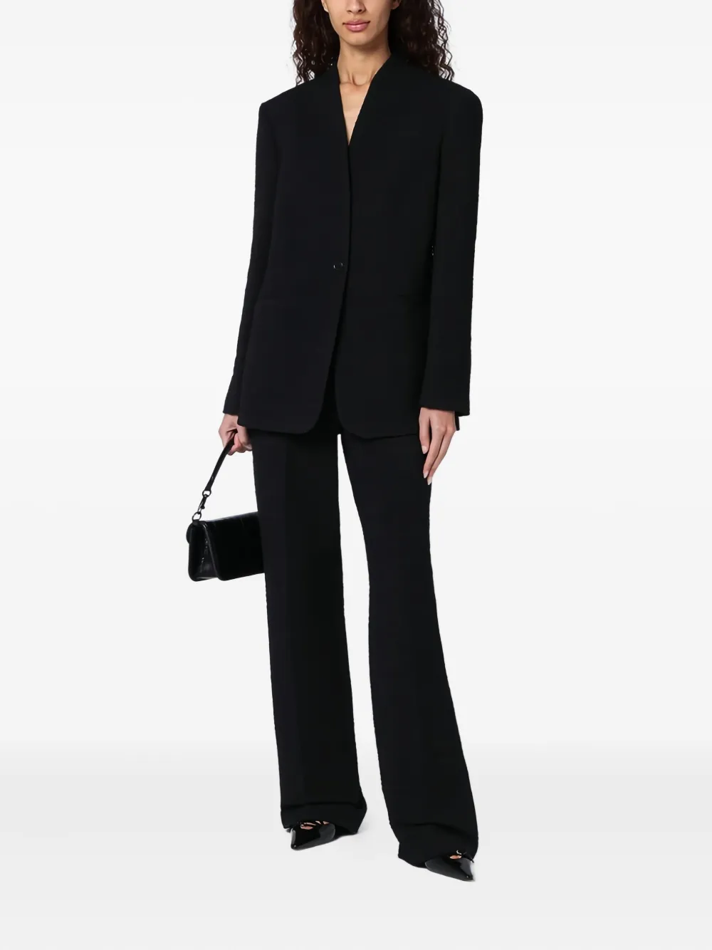 Loulou De Saison Single-breasted Blazer In Black