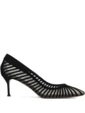 Aquazzura 65mm mesh pumps - Black
