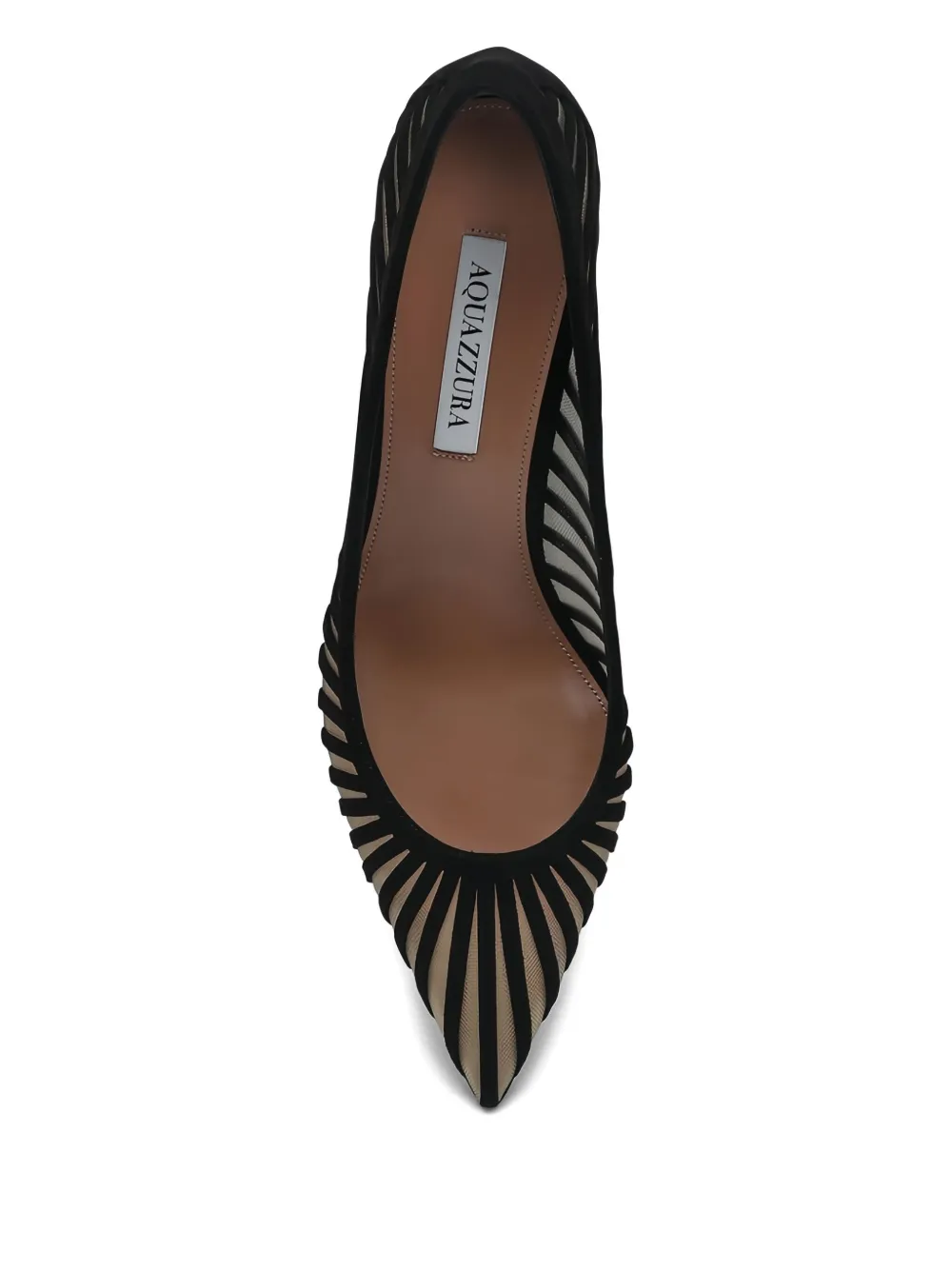 Aquazzura 65mm mesh pumps Black