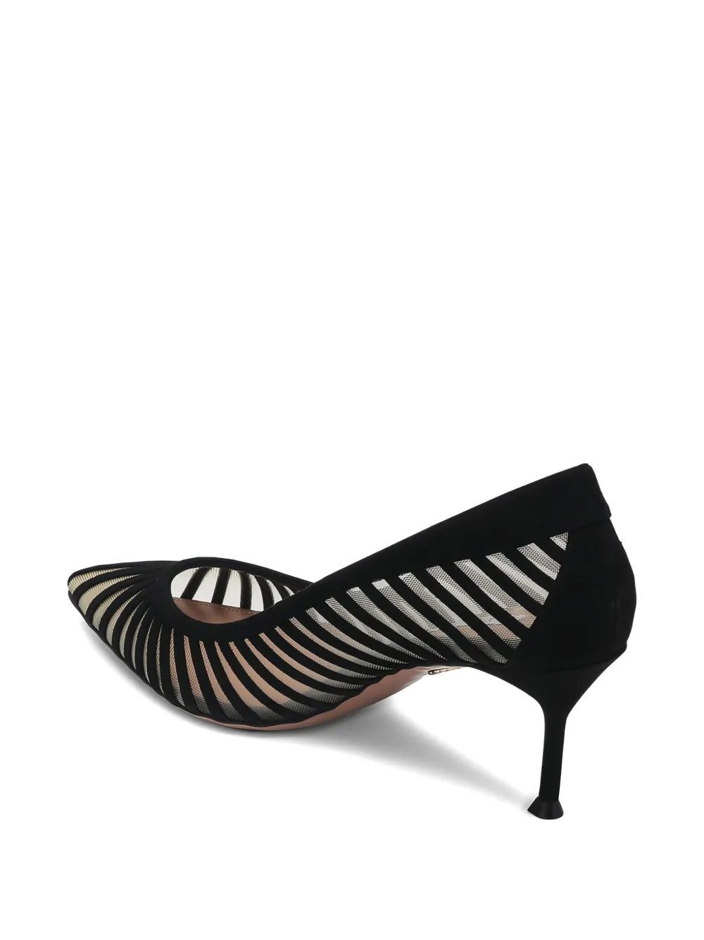 Aquazzura 65mm mesh pumps Black