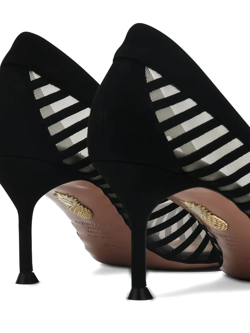 Aquazzura 65mm mesh pumps Black