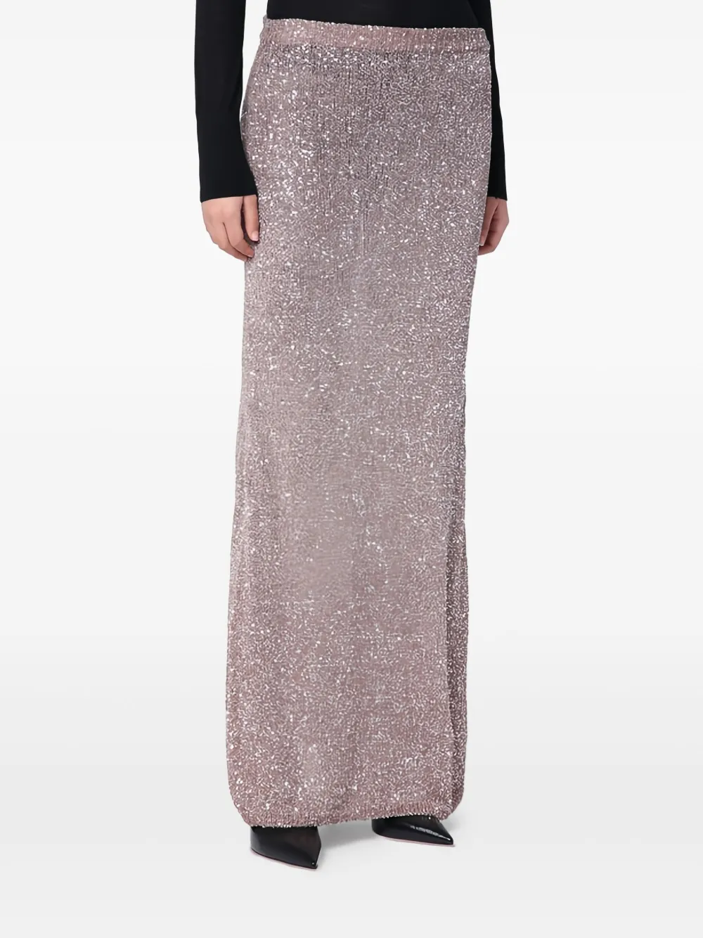 Balenciaga Rok met glitters Bruin