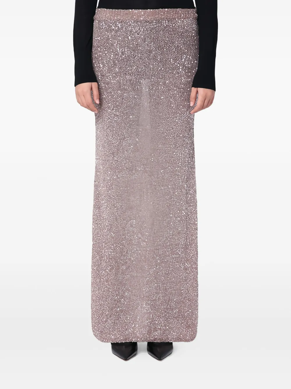Balenciaga Rok met glitters Bruin