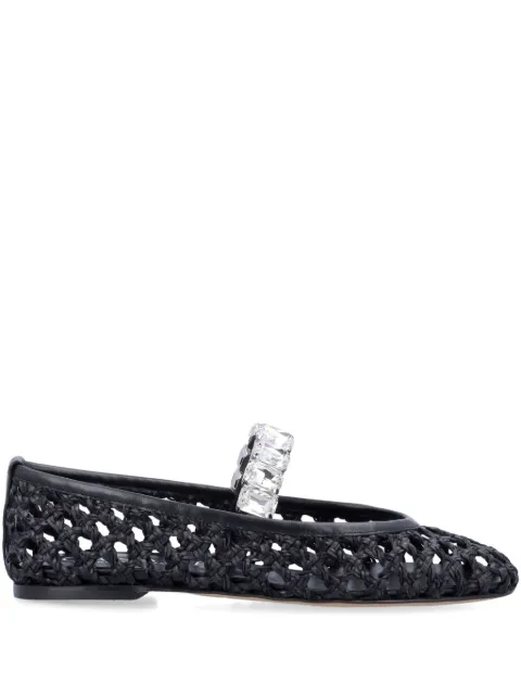 Casadei flats con detalles de cristal