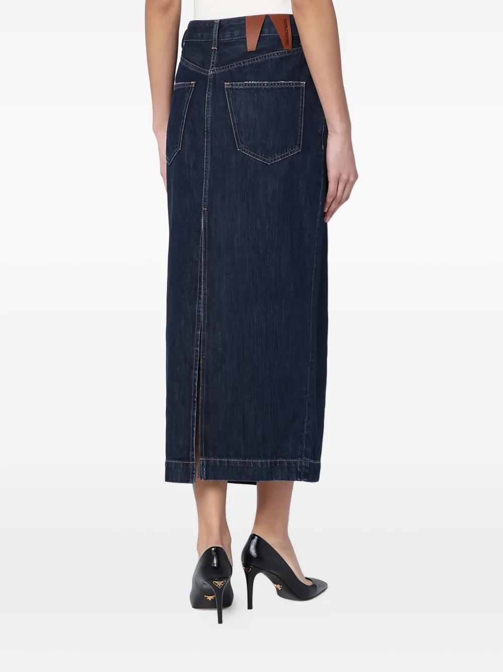 DARKPARK Erika denim rok Blauw