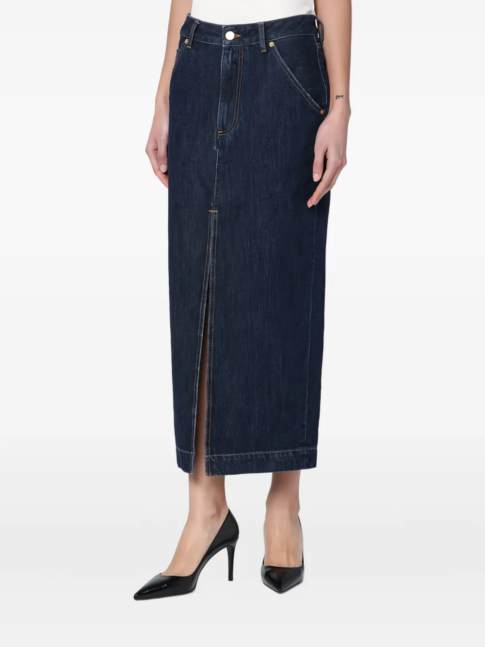 DARKPARK Erika denim rok Blauw