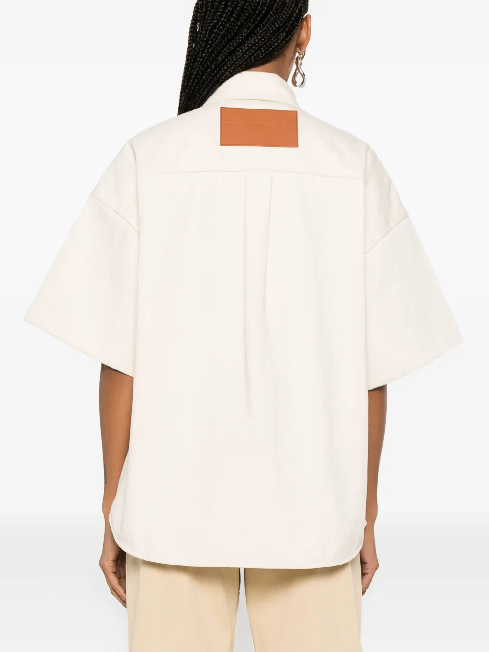Jil Sander Blouse met twill weving Beige