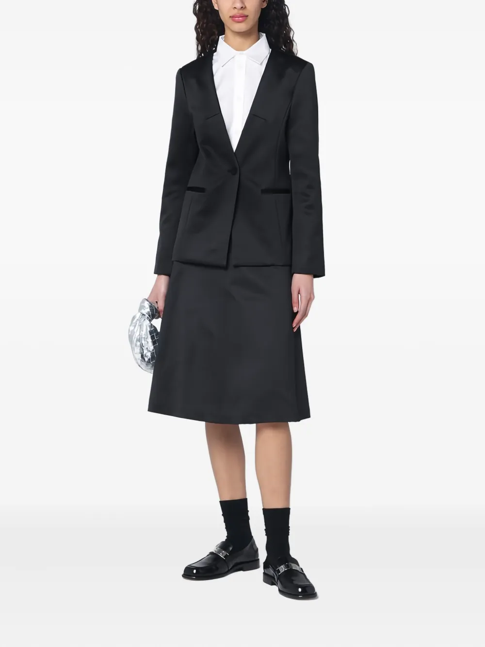 The Garment A-lijn midi-rok - Zwart