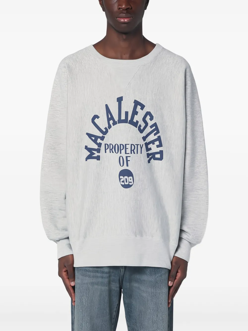 Champion Sweater van katoenblend Grijs