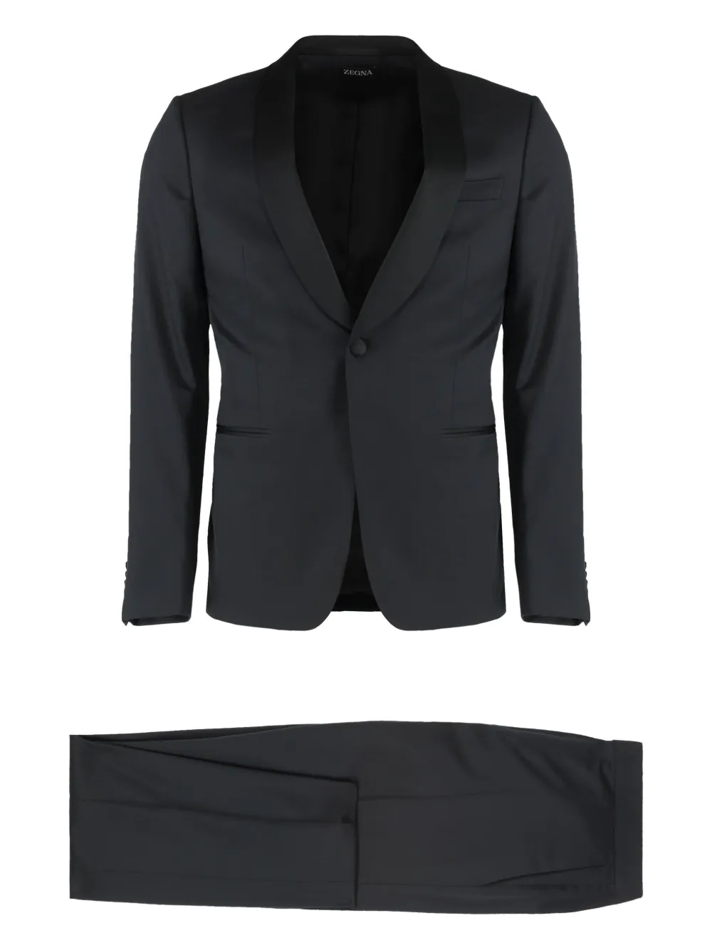 Zegna traje con botones | negro | Image 1