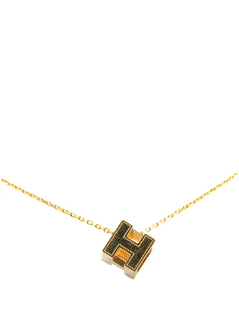 Hermès Pre-Owned collar bañado en oro Cage dH Cube del siglo XX