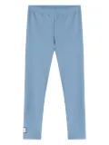Douuod Kids logo-patch leggings - Blue