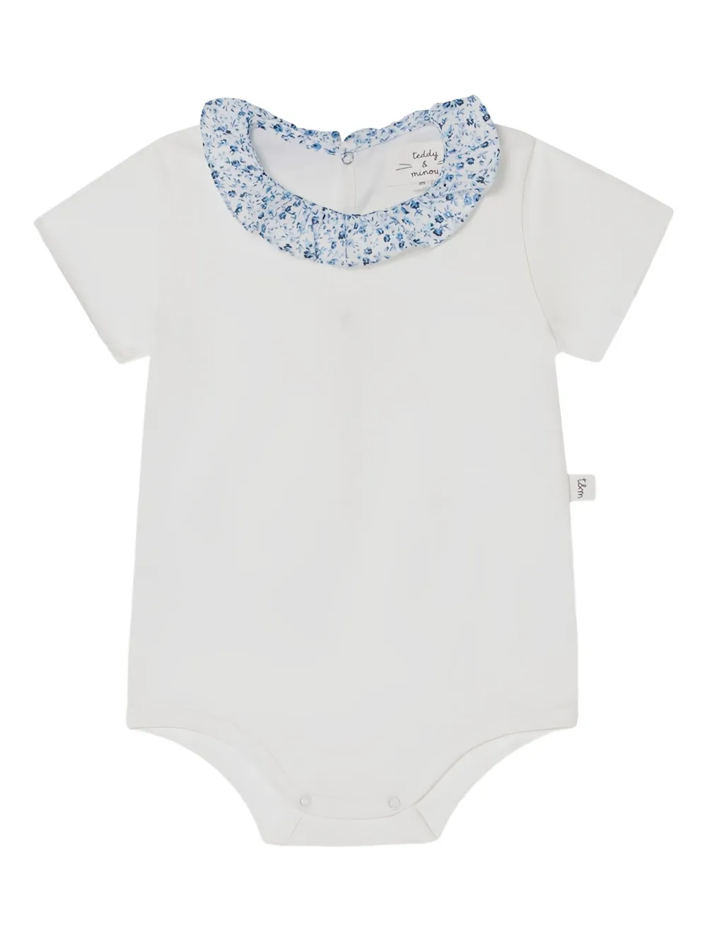 TEDDY & MINOU Body met bloe print Wit