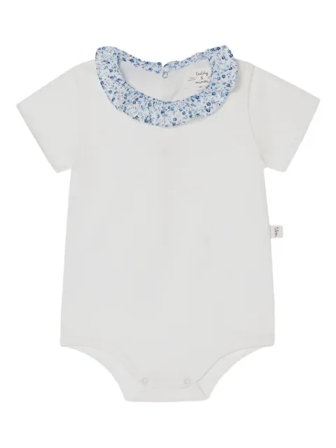 TEDDY & MINOU floral-trimmed bodysuit