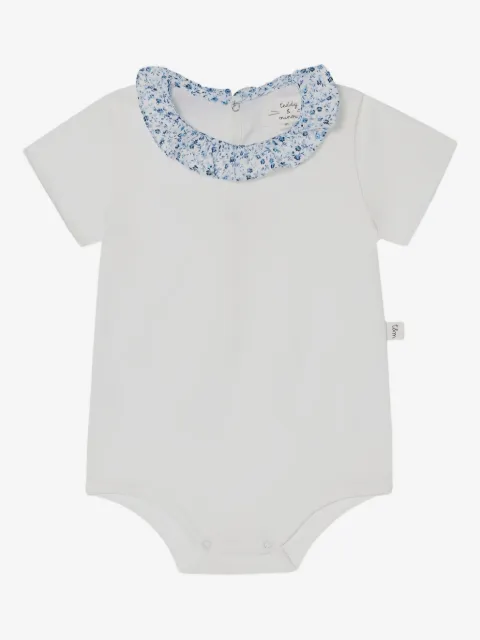 TEDDY & MINOU floral-trimmed bodysuit