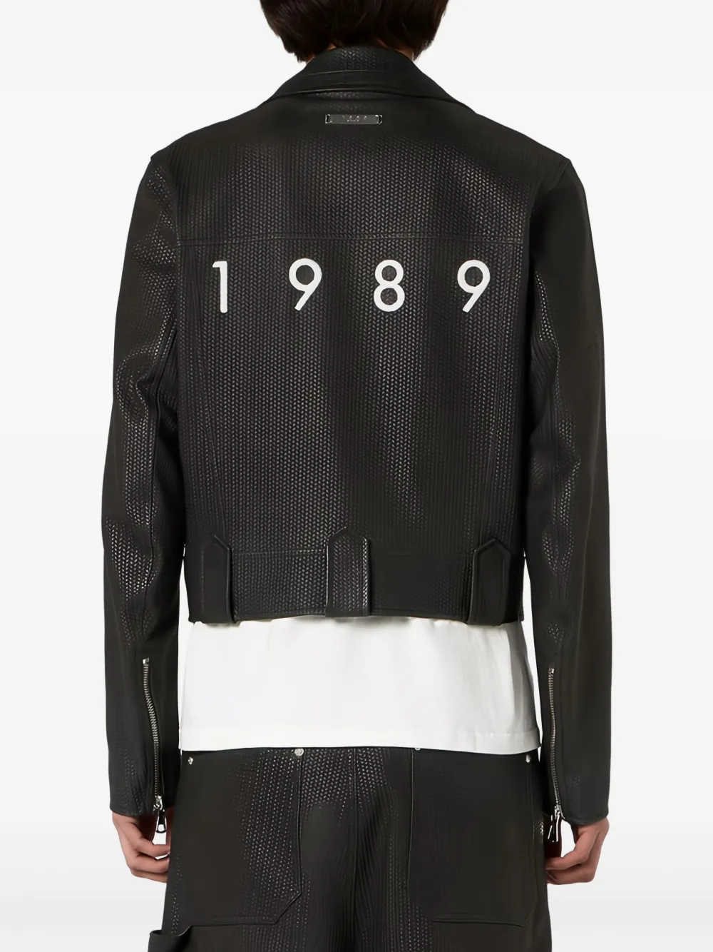 1989 STUDIO Leren bikerjack Bruin