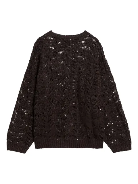 Brunello Cucinelli Maglione in maglia traforata