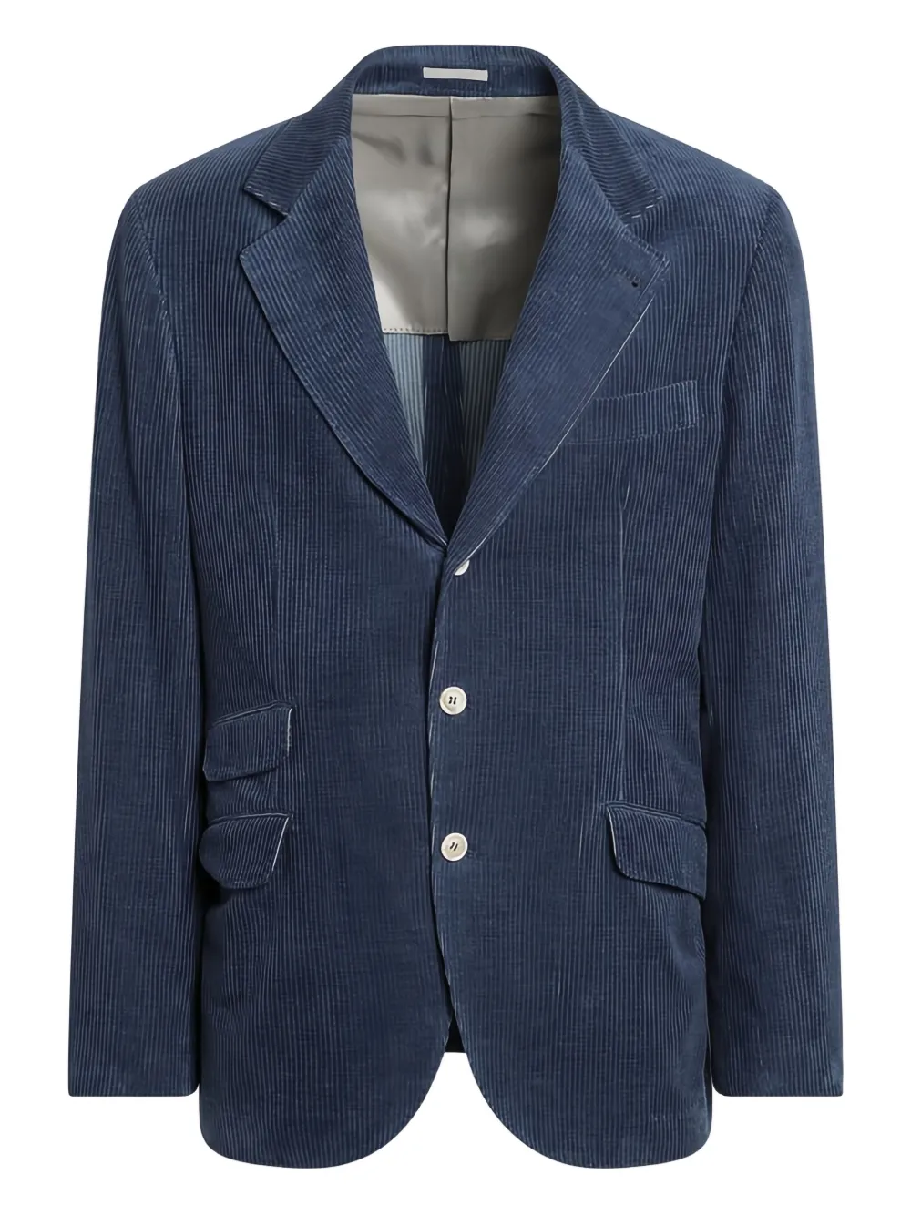 Brunello Cucinelli cotton-cashmere blazer - Blue