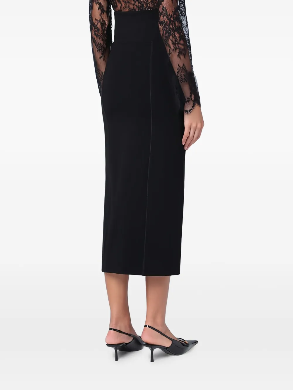 Erika Cavallini Maxi-rok met ritssluiting Zwart