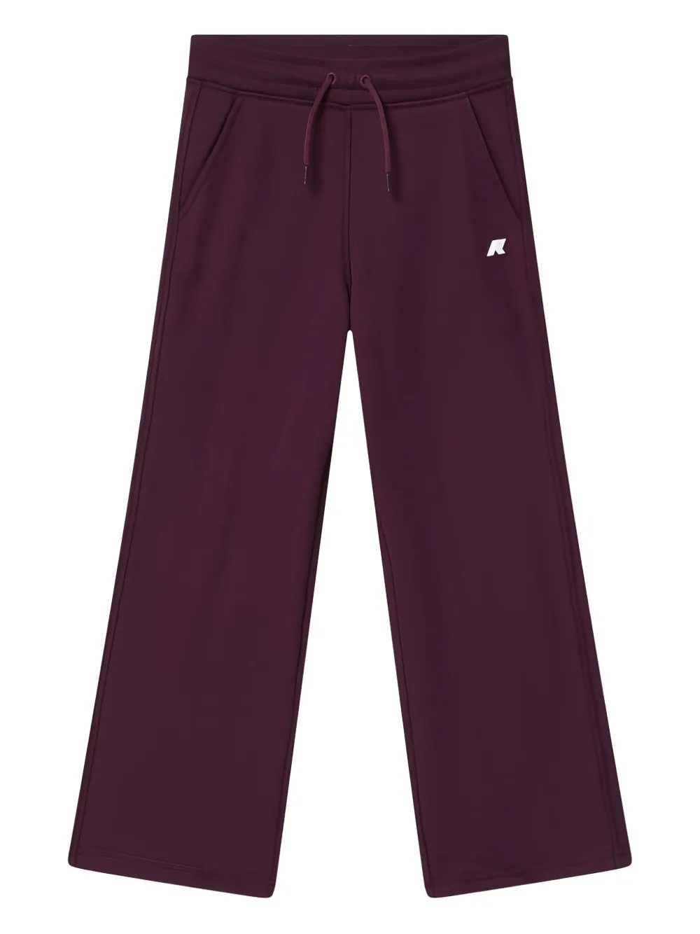 K Way Kids drawstring straight-leg track trousers Paars