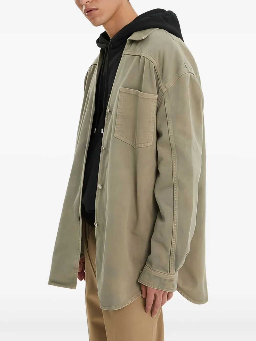 1989 STUDIO Denim overhemd Beige
