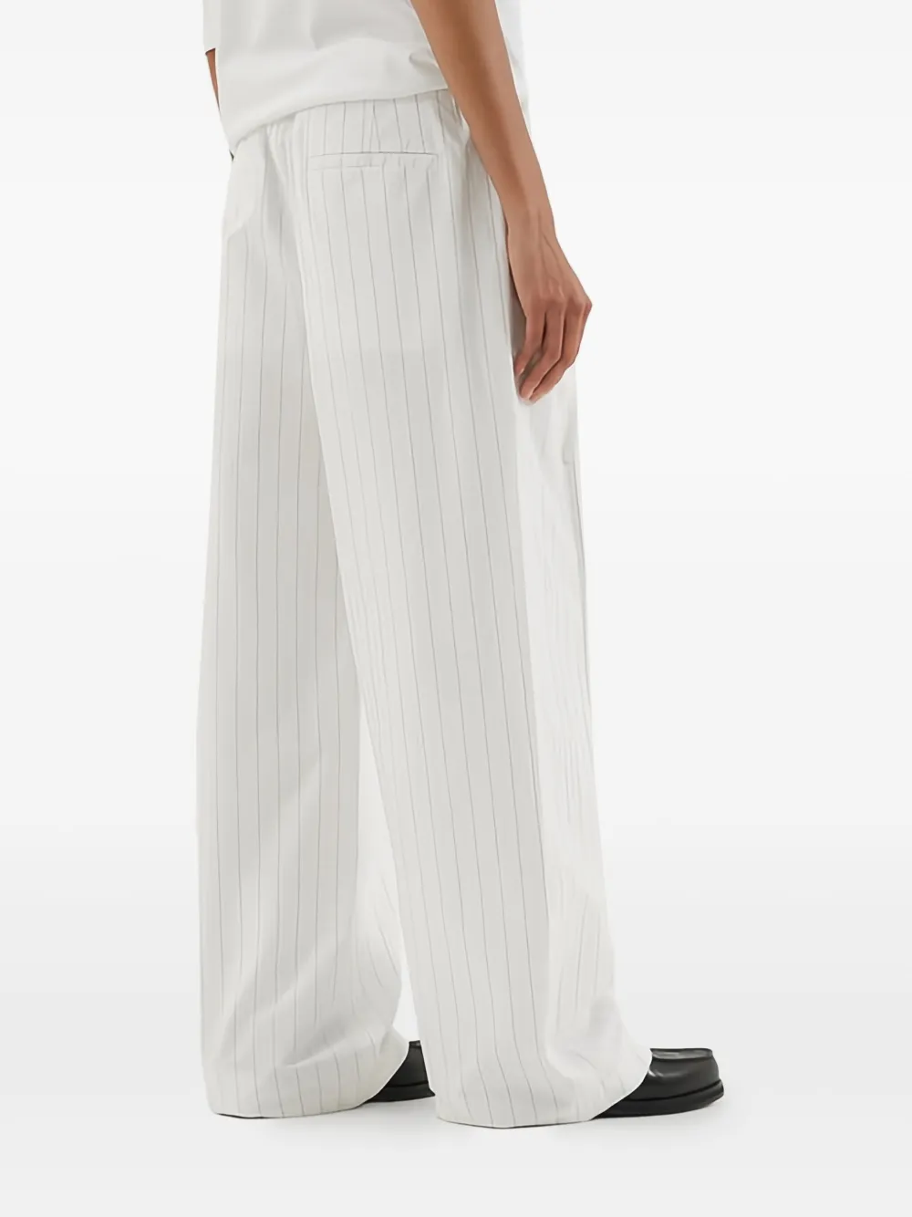 1989 STUDIO Gestreepte broek Wit