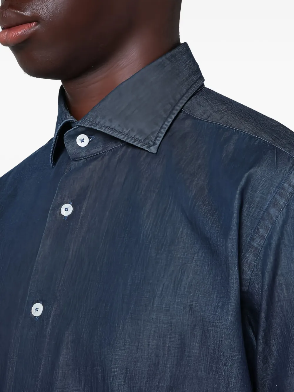 Xacus Katoenen overhemd Blauw