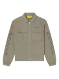 Off-White Kids Diag-stripes jacket - Green