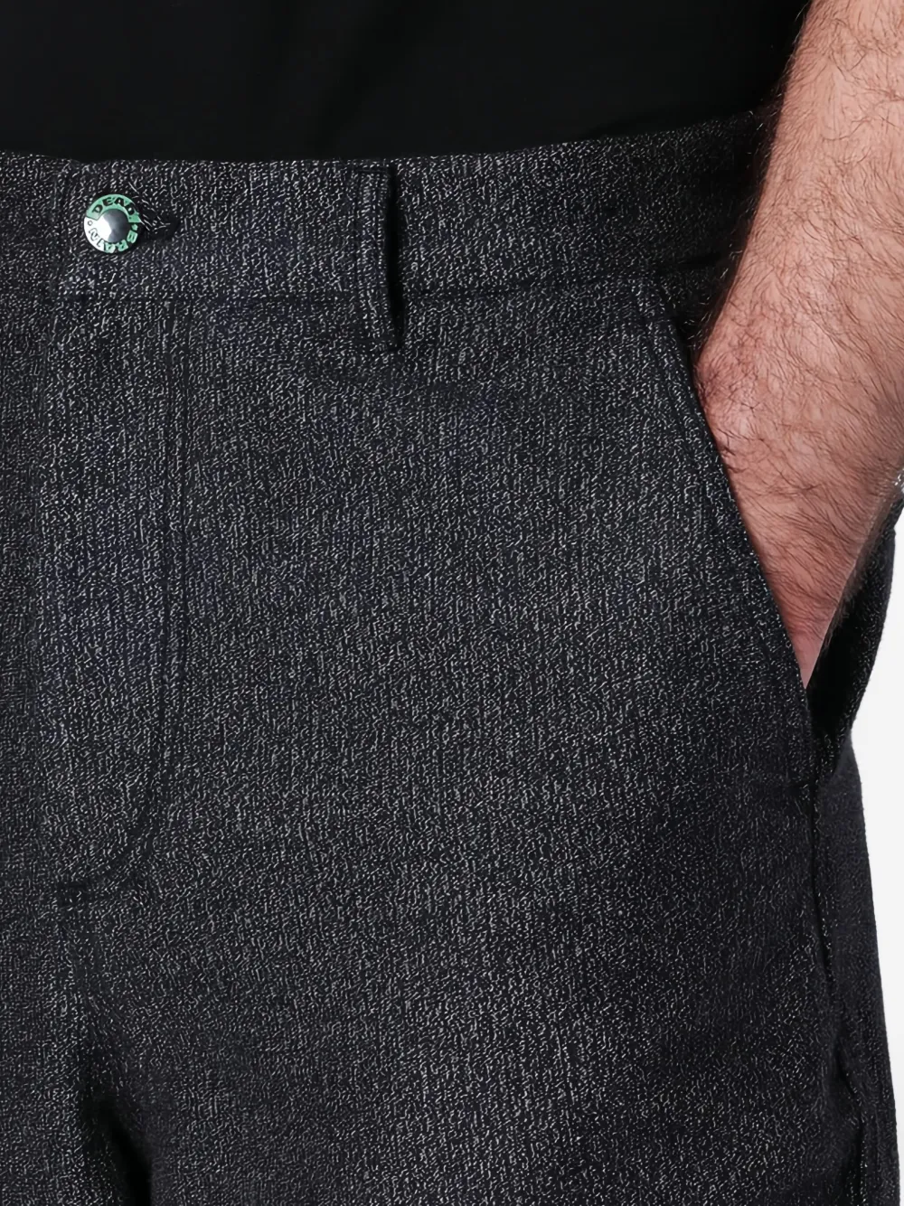 Brain Dead Katoenen straight broek Zwart