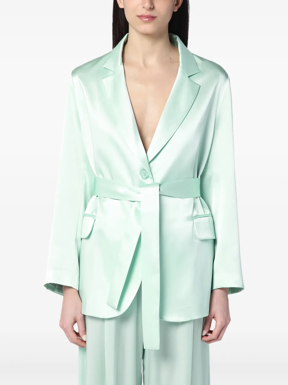 satin blazer