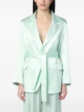 Semicouture satin blazer - Green