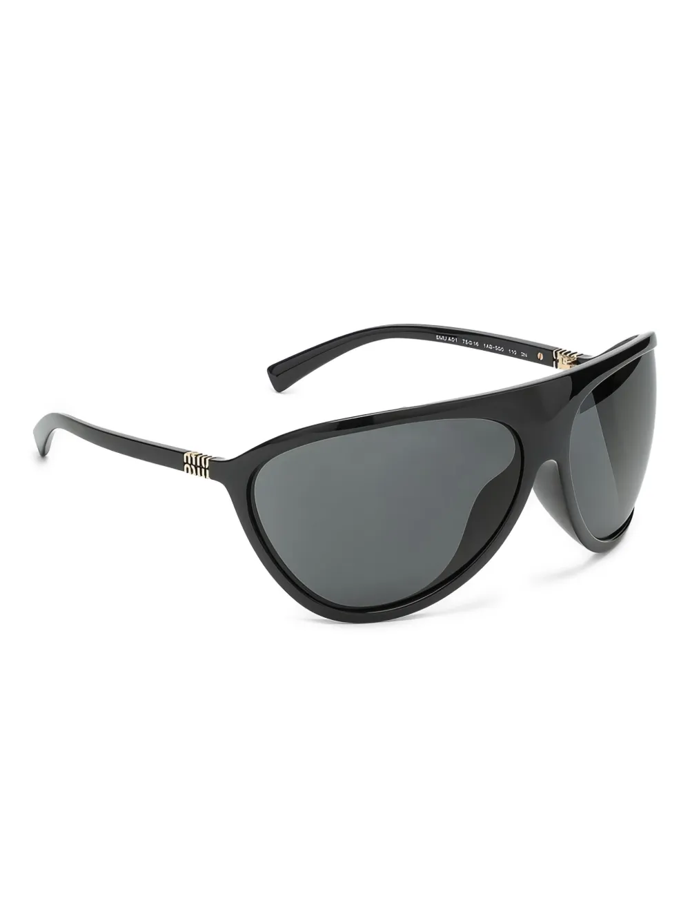 Miu Miu Eyewear Zonnebril met schild montuur - Zwart
