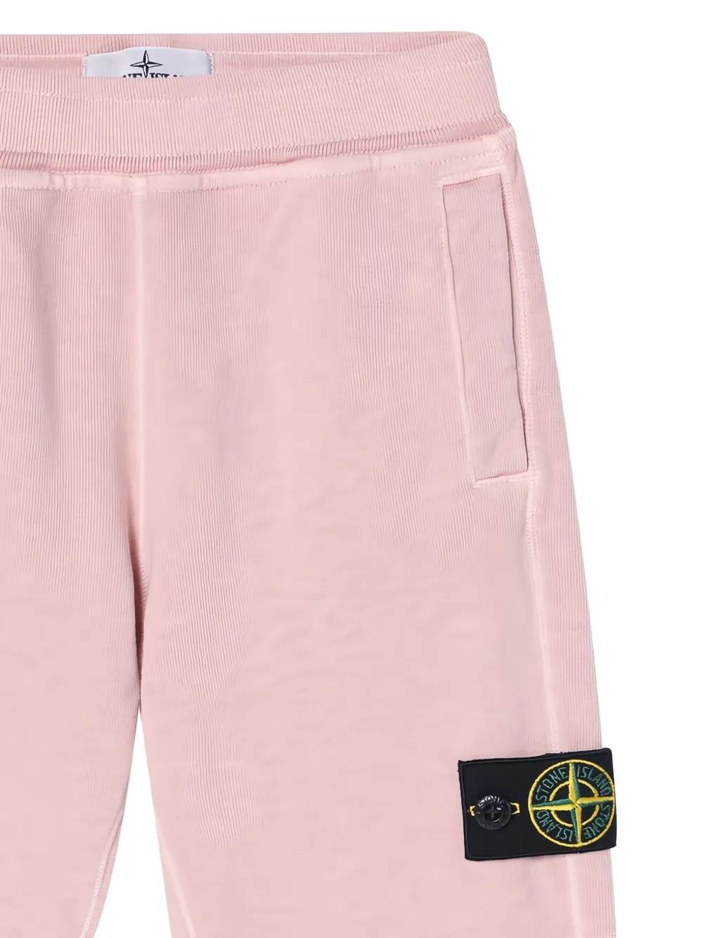 Stone Island Junior Katoenen trainingsbroek Roze
