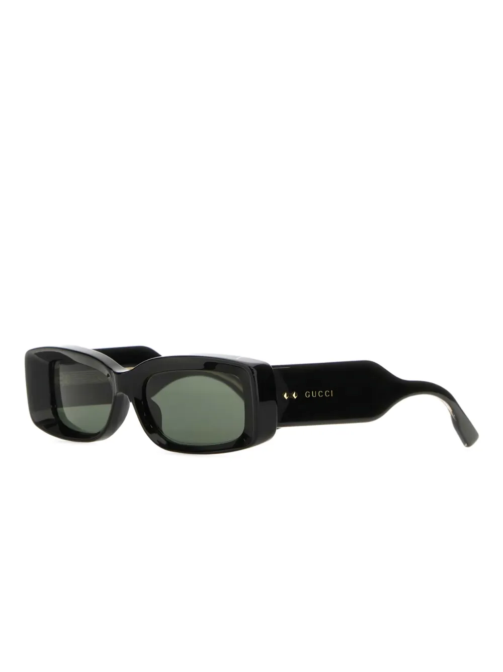 Gucci Eyewear Zonnebril met rechthoekig montuur 1012