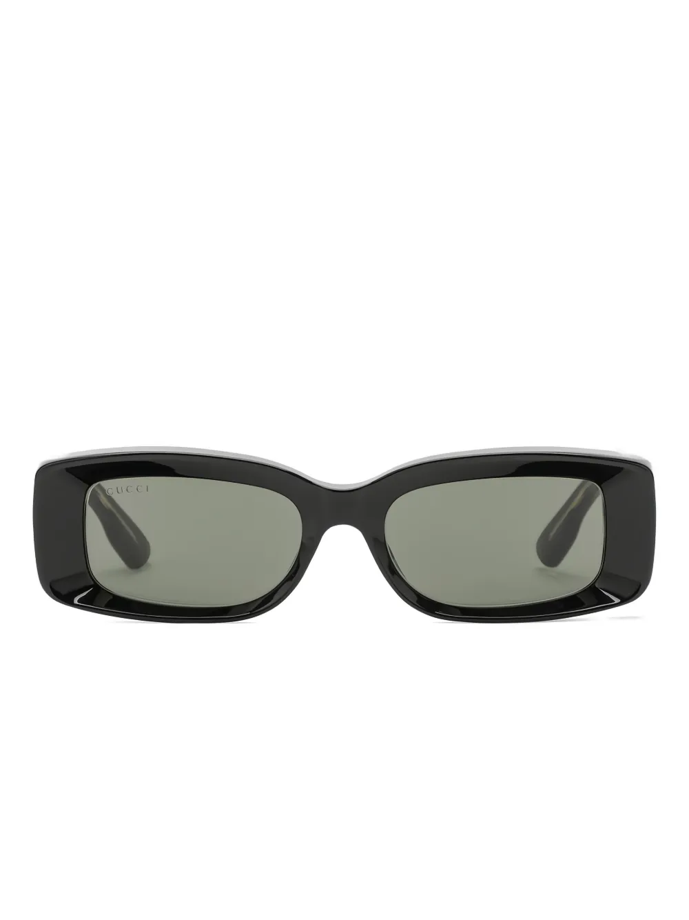 Gucci Eyewear Zonnebril met rechthoekig montuur Zwart
