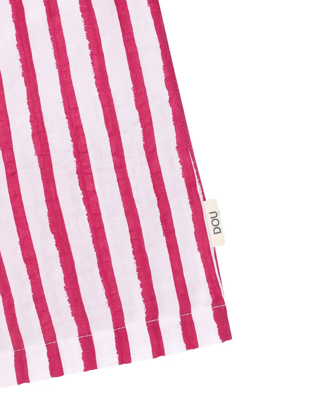 Douuod Kids Gestreepte shorts met elastische tailleband Rood