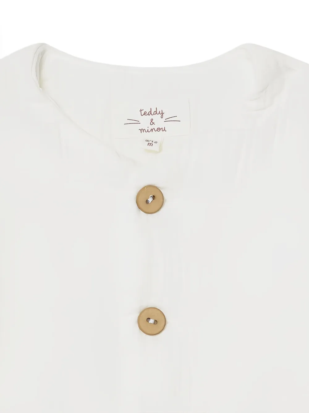 TEDDY & MINOU Katoenen vest Wit