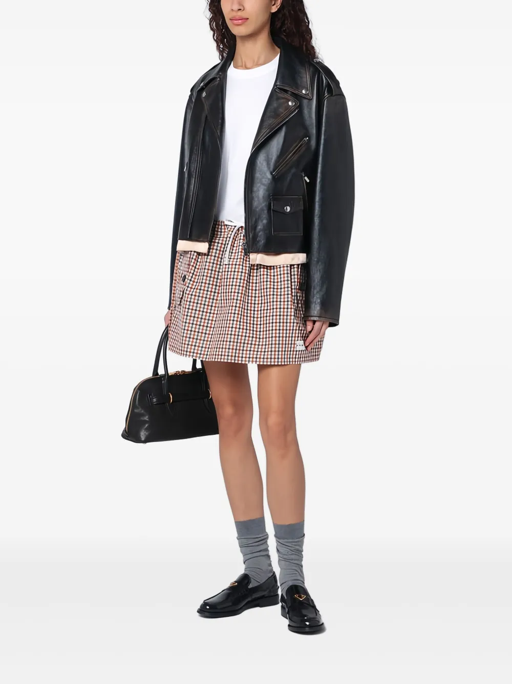 Miu Miu Bikerjacke aus Leder | Bikerjacken | Image 2