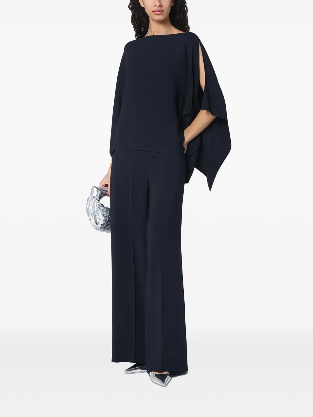Erika Cavallini High waist palazzo broek - Blauw