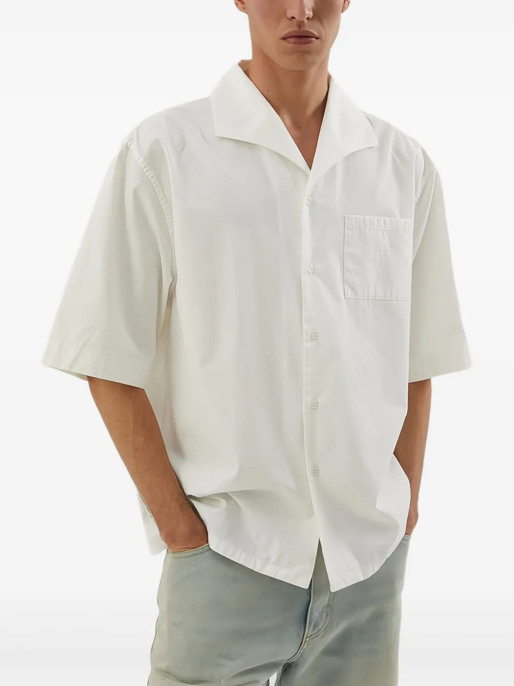1989 STUDIO Bowlingshirt Wit