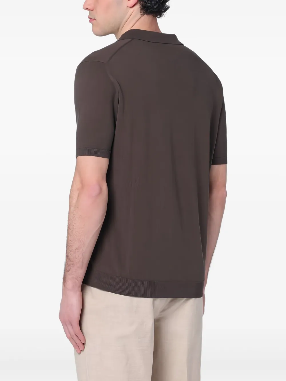 Roberto Collina Jersey T-shirt Bruin
